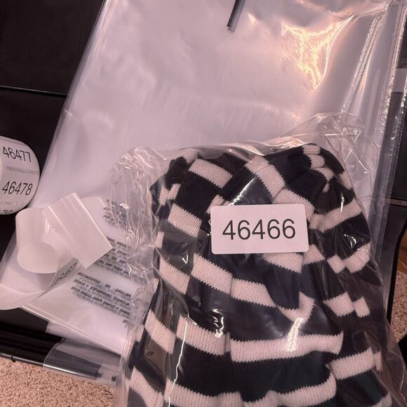 Select Sweater Pullover Women S Small Black Striped Knit Long Sleeve Cotton - Picture 7 of 7